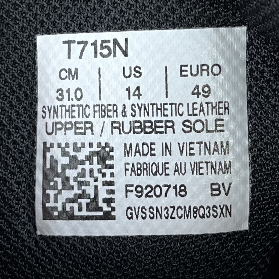 ASICS style tag